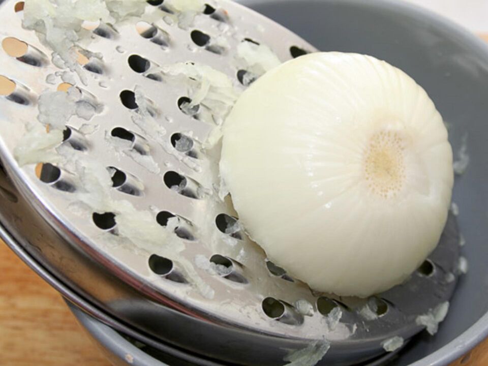 Grated onions can remove parasites from the human body