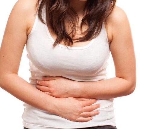 Abdominal pain is a symptom of helminthic infection