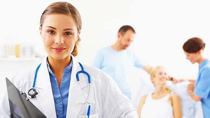 Treated from parasites as a doctor